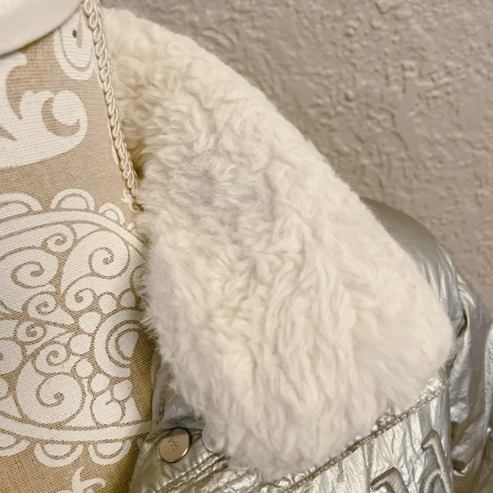Add Girl's Down Jacket Silver [ADFGB034-5000] size 10 - similar to women’s XS